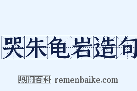 哭朱龟岩造句是什么意思的图片